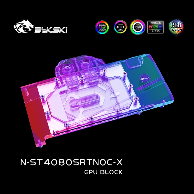 Rtx 4080 Water Cooling Block - Bykski N-ST4080SRTNOC-X GPU Bloğu, ZOTAC RTX