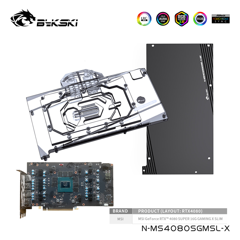 Rtx 4080 Water Cooling Block - Bykski Su Bloğu MSI Geforce RTX
