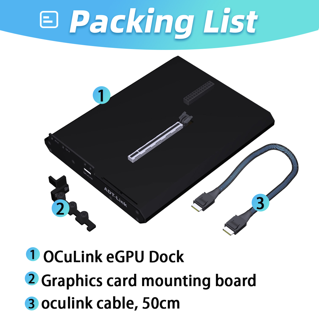 OCuLink eGPU Dock PCIe 4.0 X4  - Oculink Gpu Dock Station incelemesi ve fiyatı