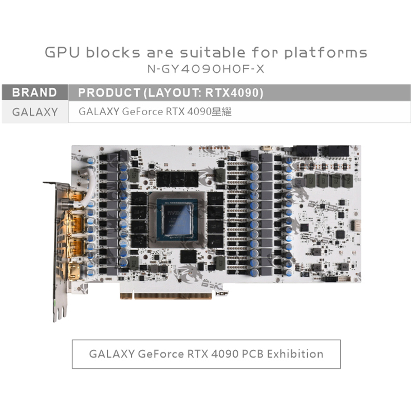 Bykski N-GY4090HOF-X GPU Bloğu - Rtx 4090 Water Block Full Cover incelemesi ve fiyatı