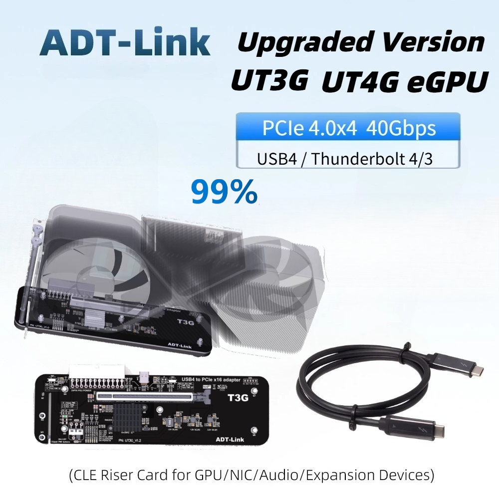 Yükseltilmiş UT4G UT3G EGPU Th - Gpu External Dock Egpu Thunderbolt 4 incelemesi ve fiyatı