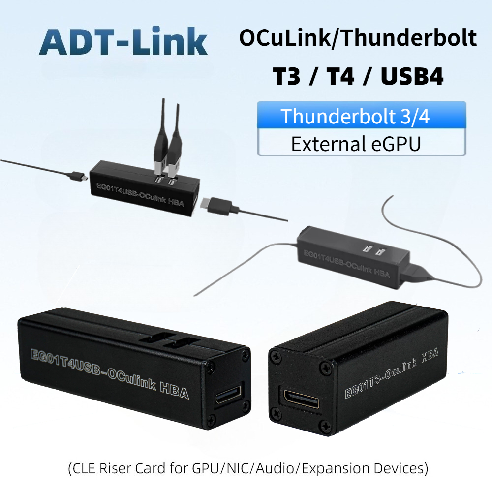 T3 / T4 OCuLink Thunderbolt 4  - Gpu External Dock Egpu Thunderbolt 4 incelemesi ve fiyatı